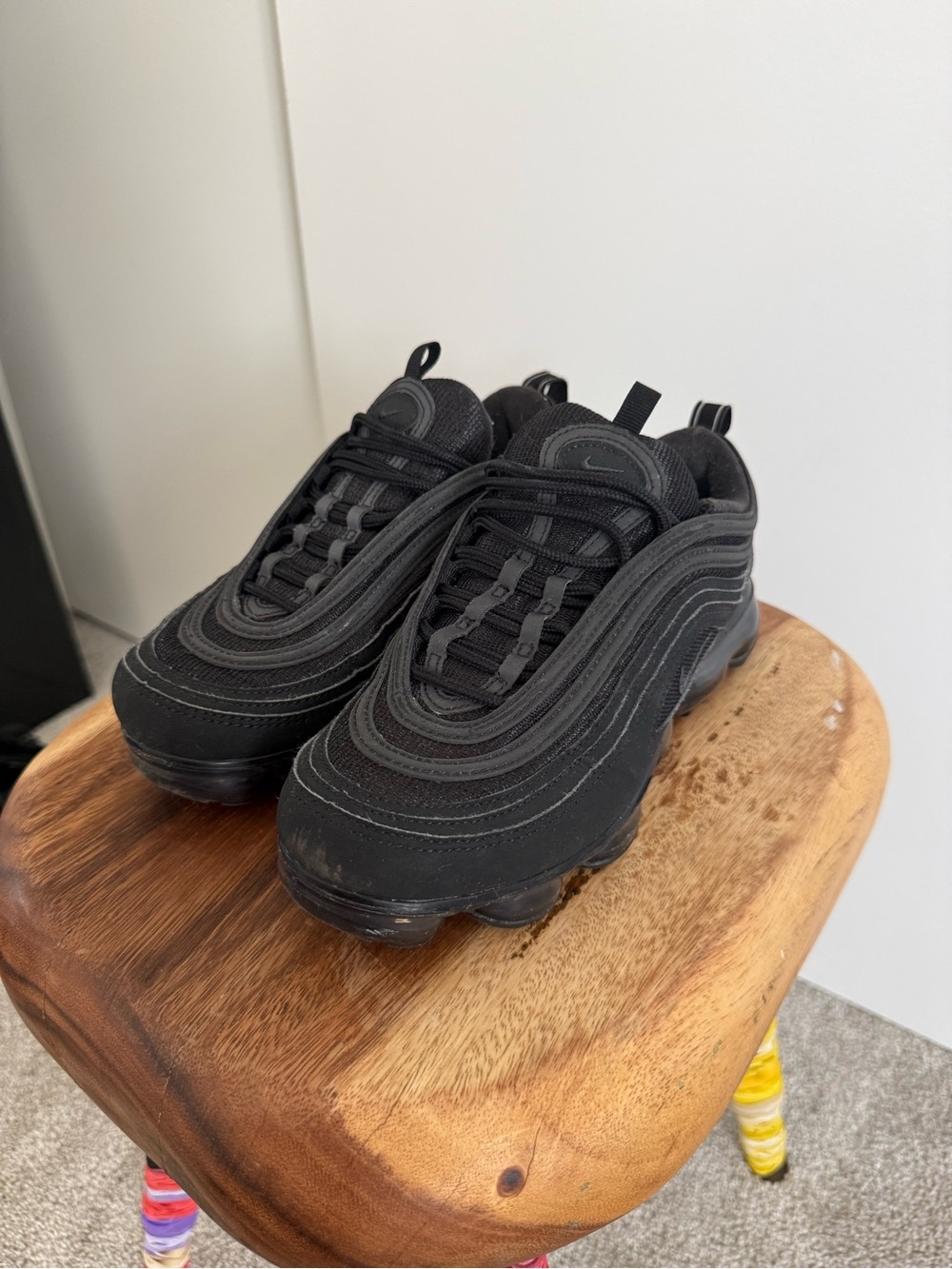 Nike Air VaporMax 97 ‘Triple Black’ Women’s US 7.5 – Authentic – Great Condition